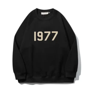 Essentials 1977 Crewneck Black Sweatshirts