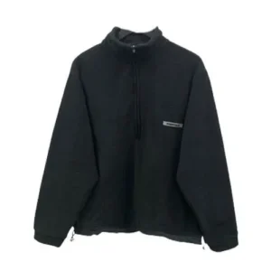 Essentials Half Zip Black Sweatshirt